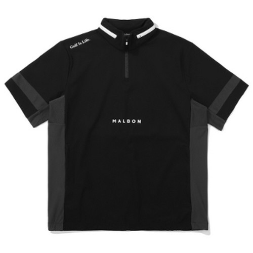 말본골프 냉감 반집업 반팔 아노락 자켓 M4221PJK06BLK