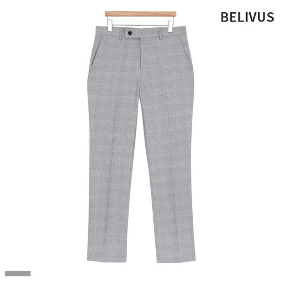 빌리버스 체크 정장 팬츠 BAXP024