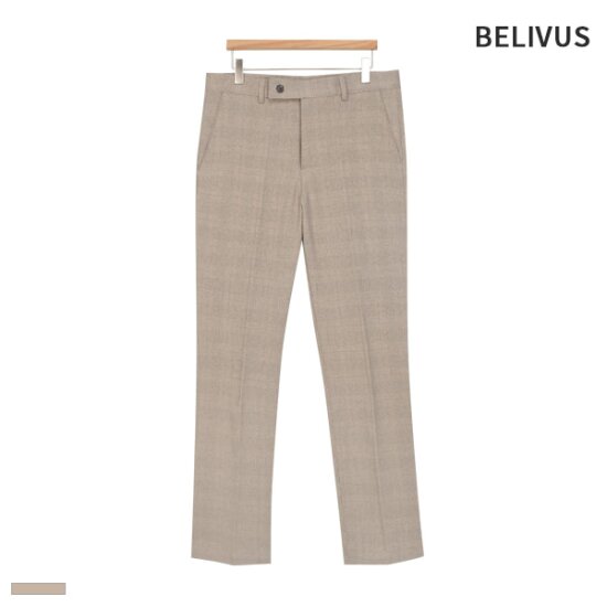 빌리버스 정장 팬츠 체크 긴바지 BAXP015