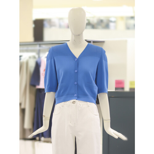 씨씨콜렉트 여성 V넥라인볼륨소매가디건 C242KSL036