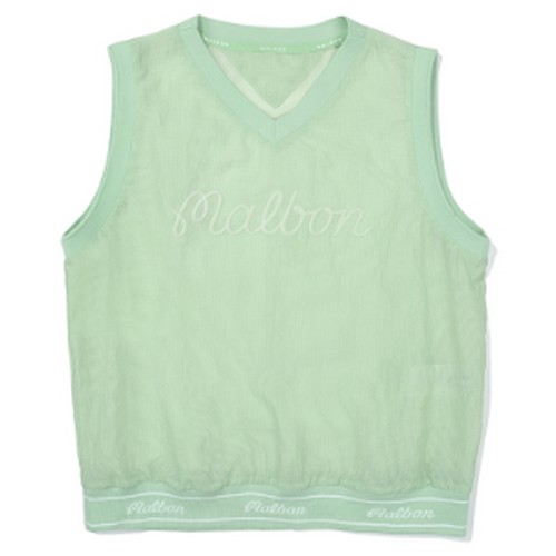 말본골프  말본 스크립트 우븐 베스트 M3322PVT51MNT