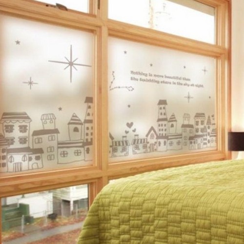 꾸밈  글라스 시트지 밤하늘의별 ik405