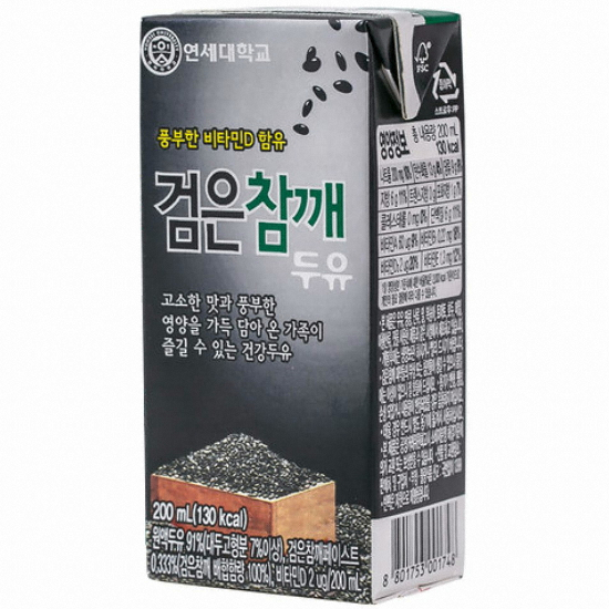 연세두유 검은참깨 두유 200ml