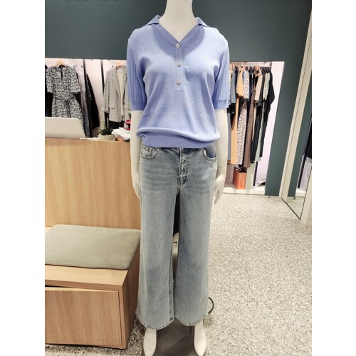 쉬즈미스 니팅 믹스 조니 칼라 니트 SSKPOO21530