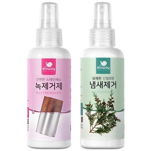 슬로웨이  스테인리스 녹제거제 150ml + 냄새제거제 150ml