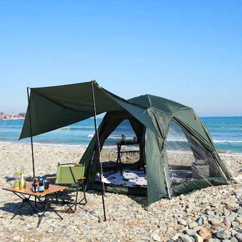 카르닉  빅스페이스 특대형 원터치 돔텐트 딥카키