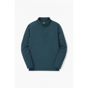 코오롱스포츠 우븐리드 집업 티셔츠 V2TBX24101TEA