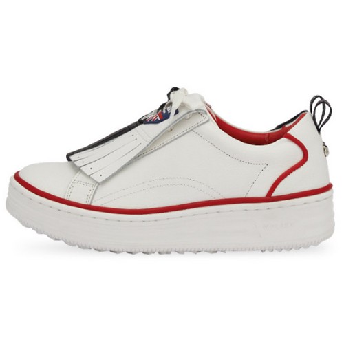 울시  킬티 브리티쉬 클래식 여성용 화이트레드 HWWG2S01FG3204