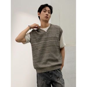 탑텐 남성 보카시 스웨터 베스트 MTE3ES1902