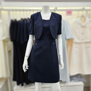 숲(SOUP) 볼레로 레이어드 맞선 반팔 원피스 OA7OPQ2