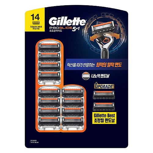 질레트  리뉴얼 프로글라이드 매뉴얼 면도날