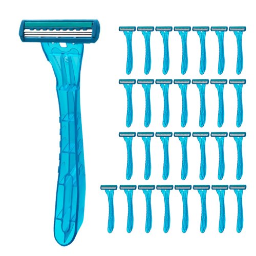 리빙만렙 3중날 일회용 면도기