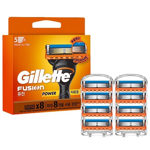질레트  2024 퓨전 파워 면도날