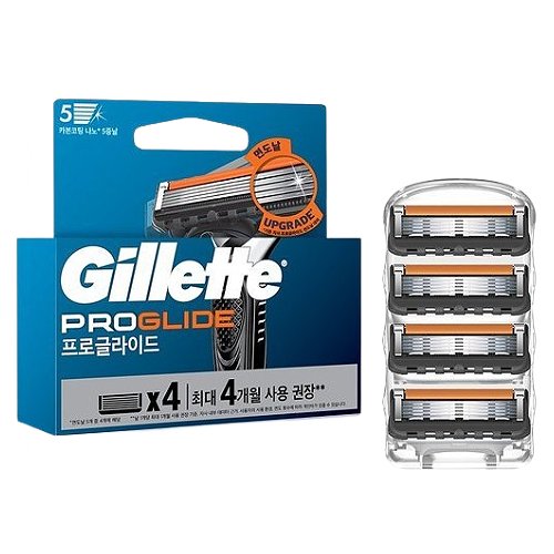 질레트  2024 프로글라이드 매뉴얼 면도날
