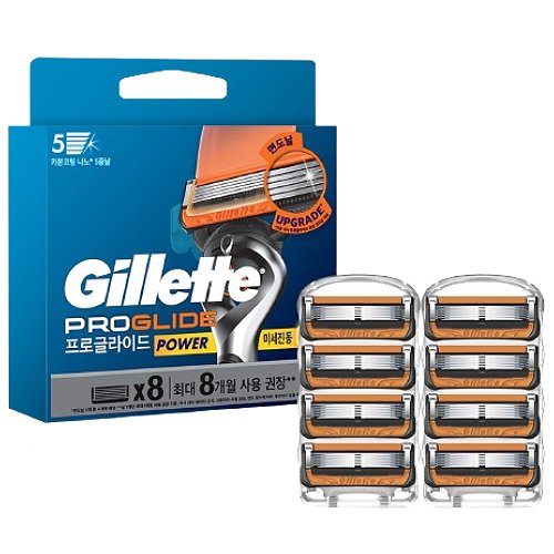 질레트  2024 프로글라이드 파워 면도날
