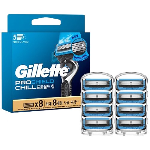 질레트  2024 프로쉴드 칠 면도날