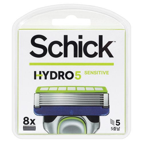 쉬크  하이드로5 베이직 센서티브 면도날