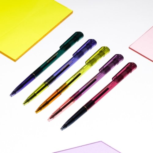 라이브워크  라이프앤피시스 투명 볼펜 0.38mm