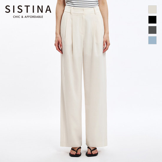 시스티나 투턱 롱 와이드 팬츠 AWWSLO21130