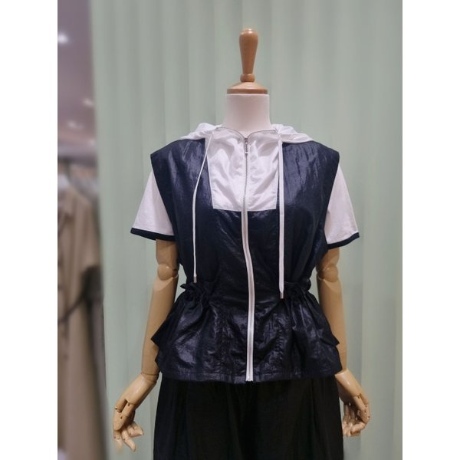 나이스클랍 배색 베스트 N242MWV605