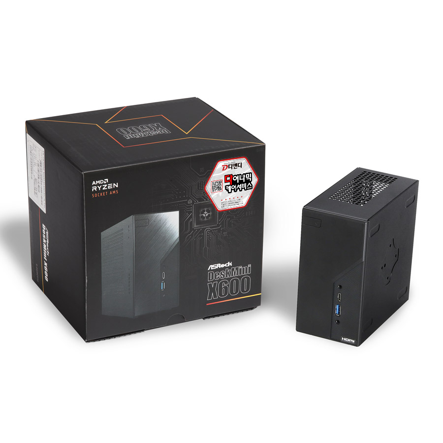 ASRock  DeskMini X600 8600G 120W 디앤디컴