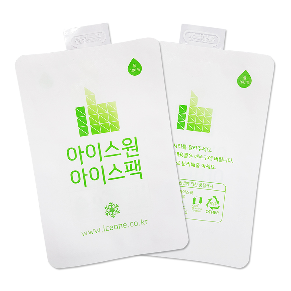 아이스원  엄지 부직포 수지없는 아이스팩 반제품 16x24cm