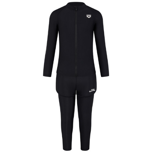 아레나  아동 선샤인 레저 래쉬가드 세트 A4BG1GS02BLK