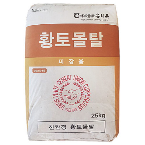 유니온  황토몰탈 외벽 미장용 25kg