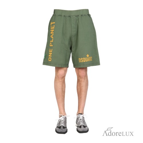 디스퀘어드2 원 플라넷 버뮤다 숏팬츠 S78MU0032 S25538 630