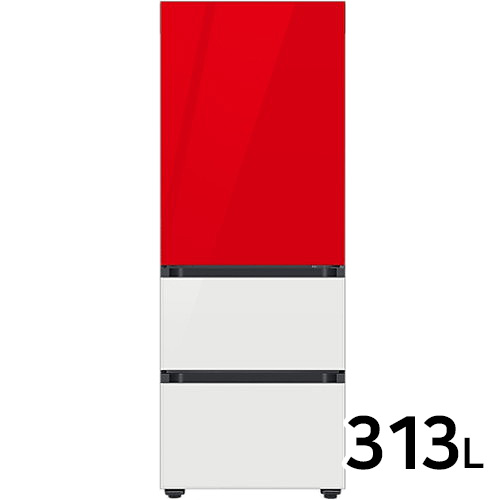 삼성전자 비스포크 김치플러스 키친핏 프리즘360+글램 RQ33C74C1AP (레드+화이트)