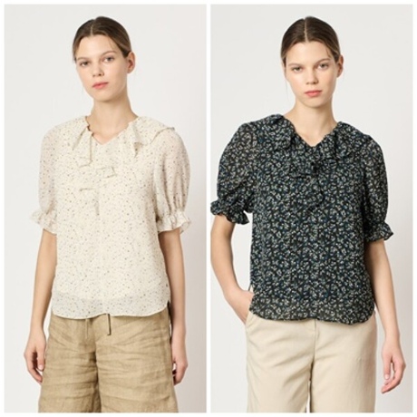 BCBG 여성 레이튼 프린트 블라우스 B4F7B408