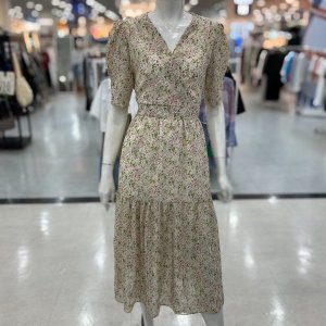 숲(SOUP) 가든 플라워 랩스타일 원피스 OA6OPT6