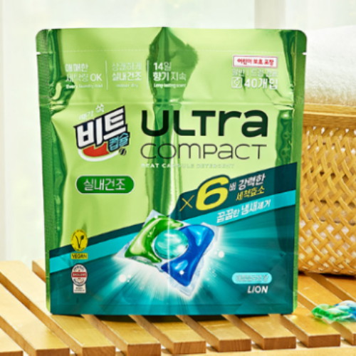 비트 울트라 콤팩트 실내건조 애플블로썸향 40개입