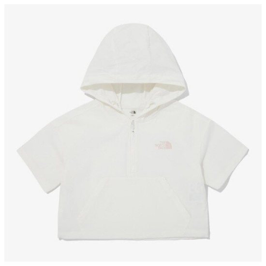 노스페이스  화이트라벨 아이스런 반팔 후디 아노락 NM5QQ30K