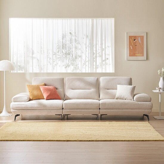 에몬스 위브릭 듀얼 스윙 M 패브릭 소파 4인용