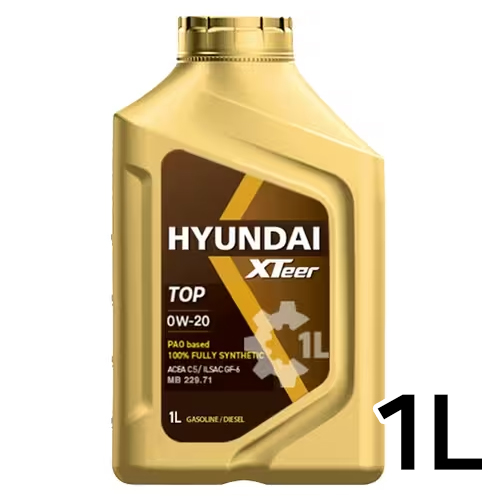 현대오일뱅크  엑스티어 탑 PAO 0W20 1L