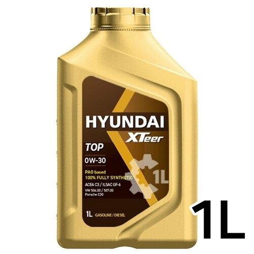 현대오일뱅크  엑스티어 탑 PAO 0W30 1L
