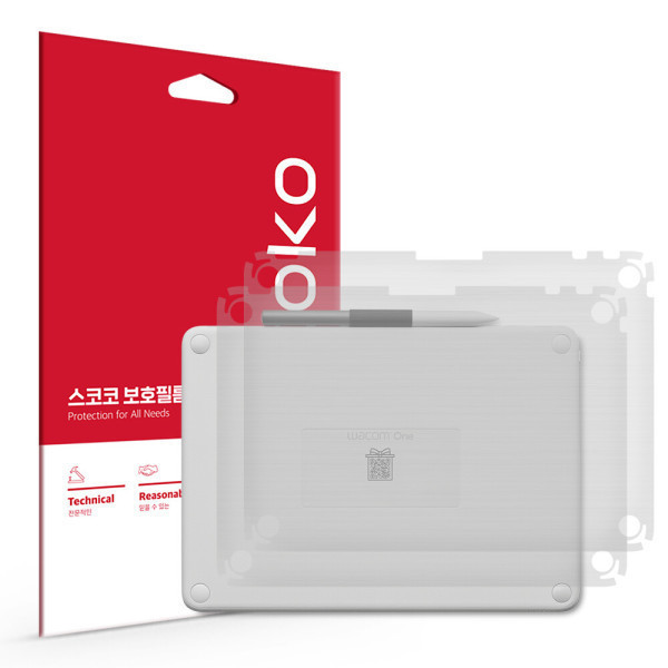 SKOKO  와콤 원 펜 CTC4110WL 무광 측후면 보호필름 2매
