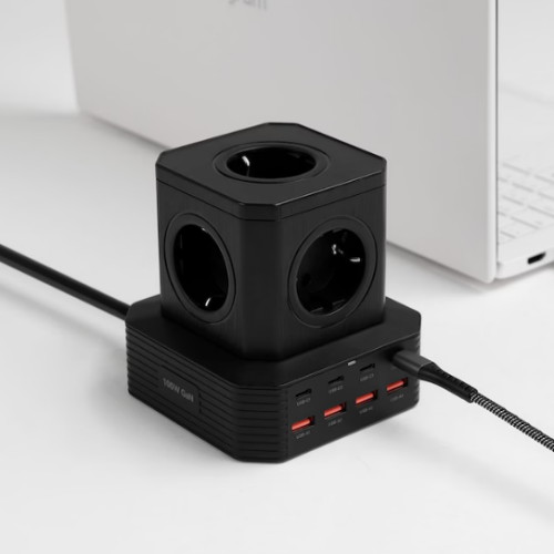 아이정  더편한 5구 16A 메인스위치 100W USB PD 고용량 멀티탭