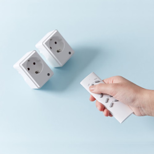 천하지엘씨 아이정 1구 16A 무선 전원 원격제어 RF 멀티탭 2개 + 리모컨