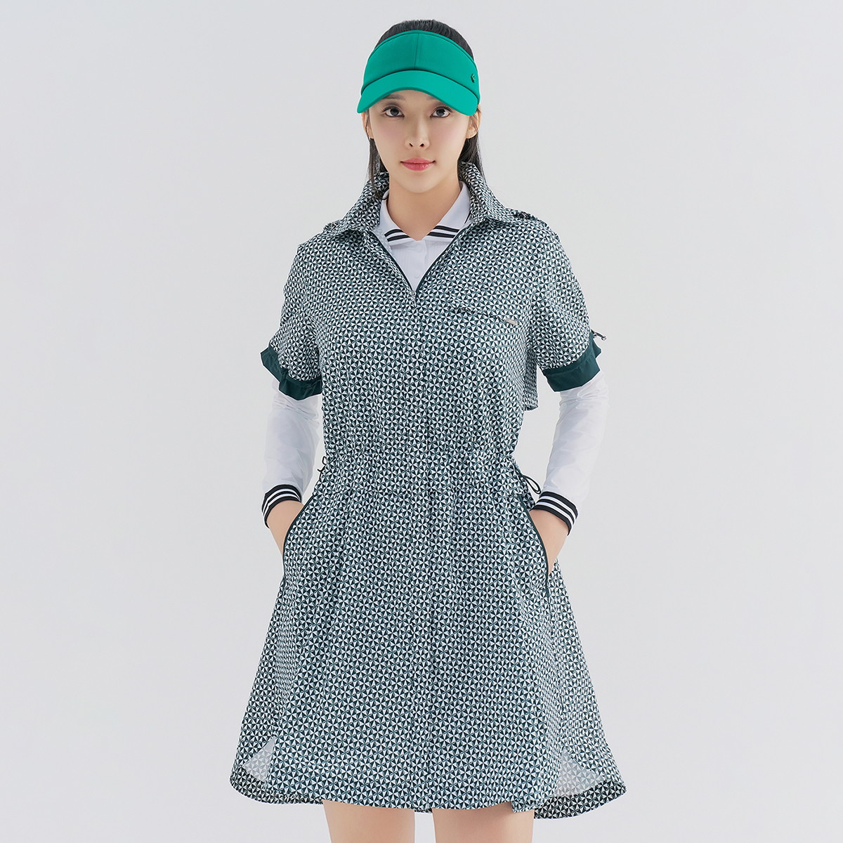 레노마골프  후드 카라 반팔 원피스 RWONN5372-804