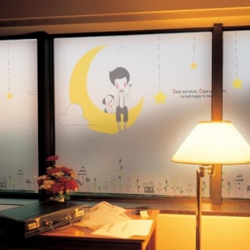 꾸밈  글라스 시트지 밤하늘의별을 ih126