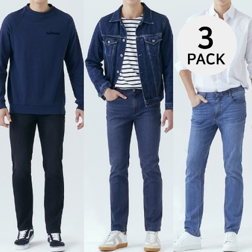 뱅뱅 릴렉스 울트라 스트레치 밴딩 데님 3종 세트