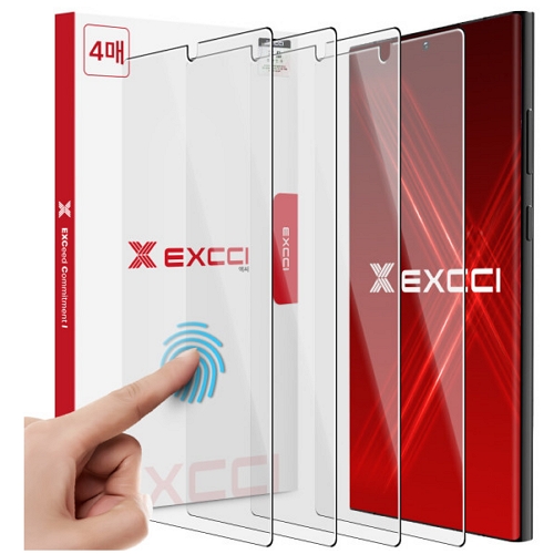 EXCCI  갤럭시S23 울트라 지문인식 글리터 강화유리 보호필름