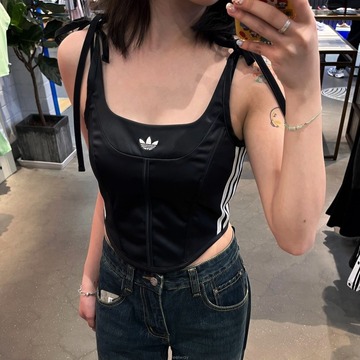 아디다스  오리지널스 아디컬러 3S 리본 크롭탑 JE3483