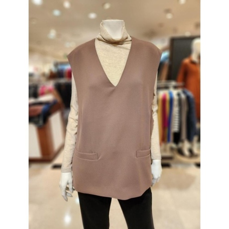 트리아나 브이넥 양포켓 포인트 베스트 AJ3VA01