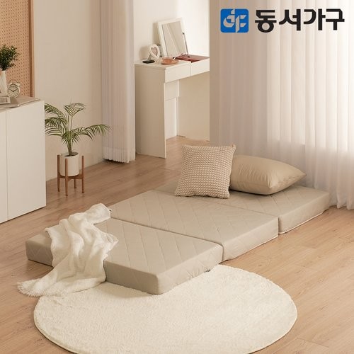동서가구 뉴 EZ매트 HR폼 120T 3단 접이식 토퍼 매트리스 SS