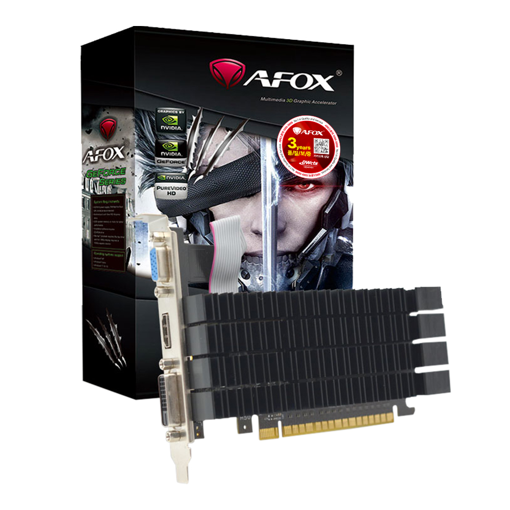 AFOX  지포스 GT730 D3 2GB LP 무소음 대원씨티에스