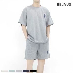 빌리버스 남자 셋업 반팔티 밴딩 팬츠 BLK050