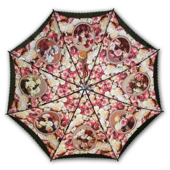 레인보우 명화 UVULI 망사이중 앙리팡탱라투르 양산